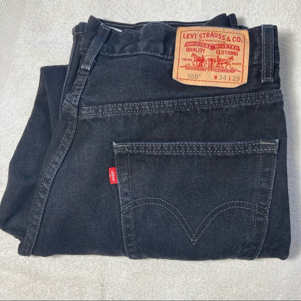 Levi’s 550 Relaxed Fir Men’s Black Jeans